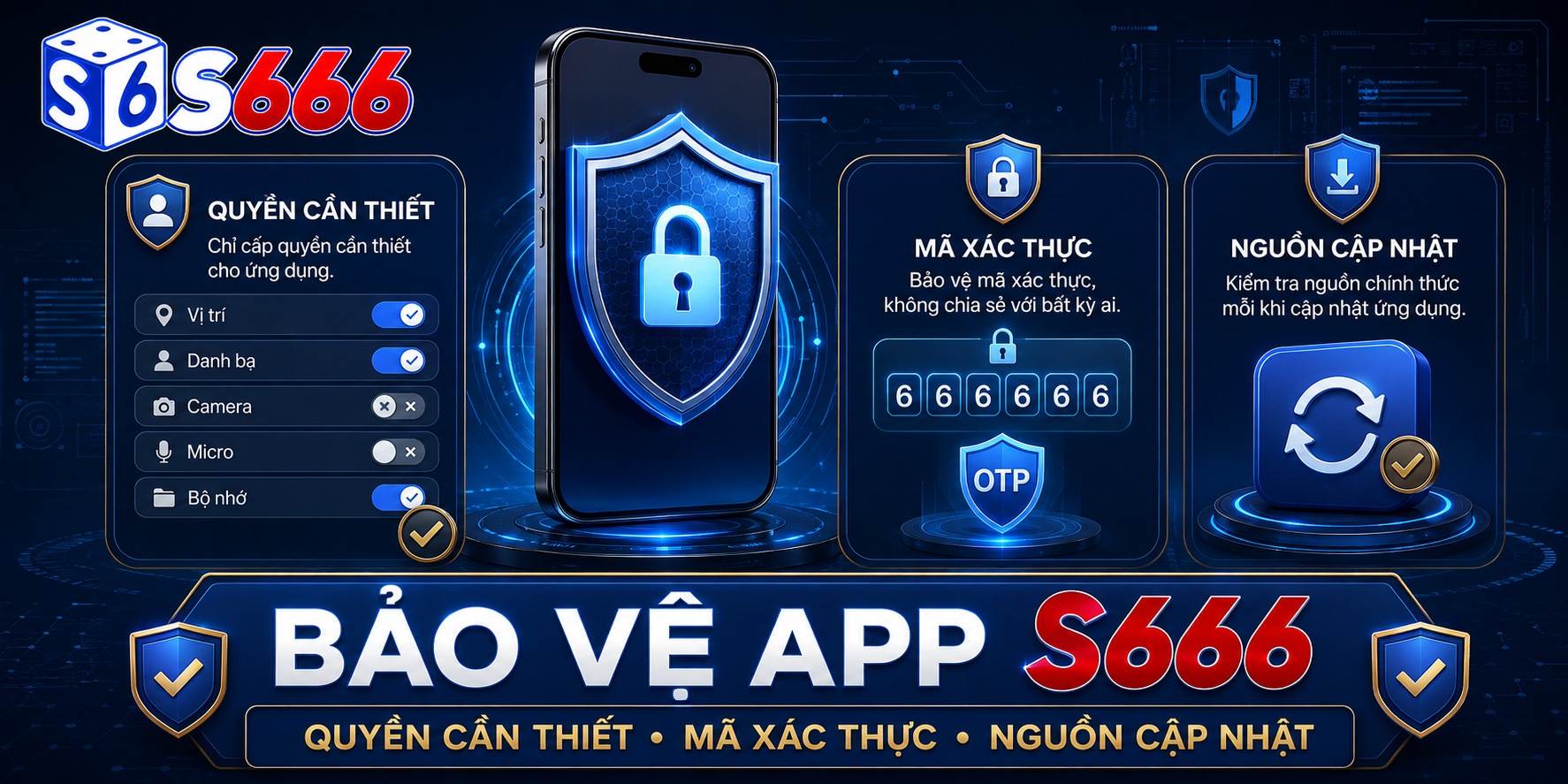 Hướng dẫn tải app S666 tập trung vào đúng nguồn, đúng hệ điều hành và các bước bảo vệ thiết bị.