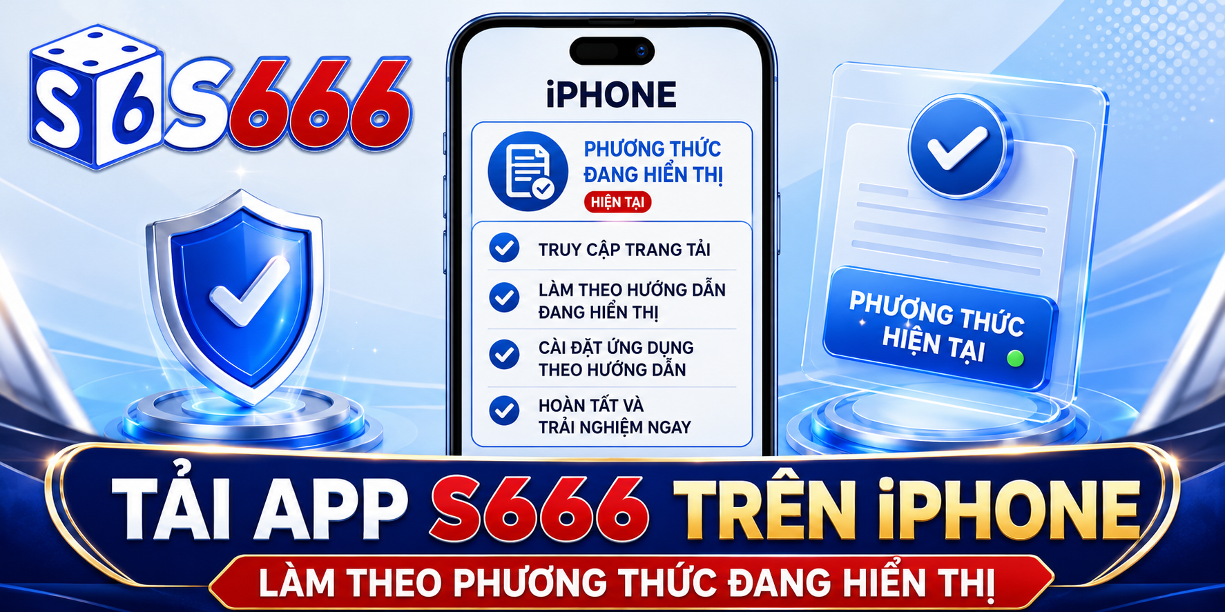 Người dùng iPhone cần làm theo đúng phương thức đang được trang tải cung cấp tại thời điểm truy cập.