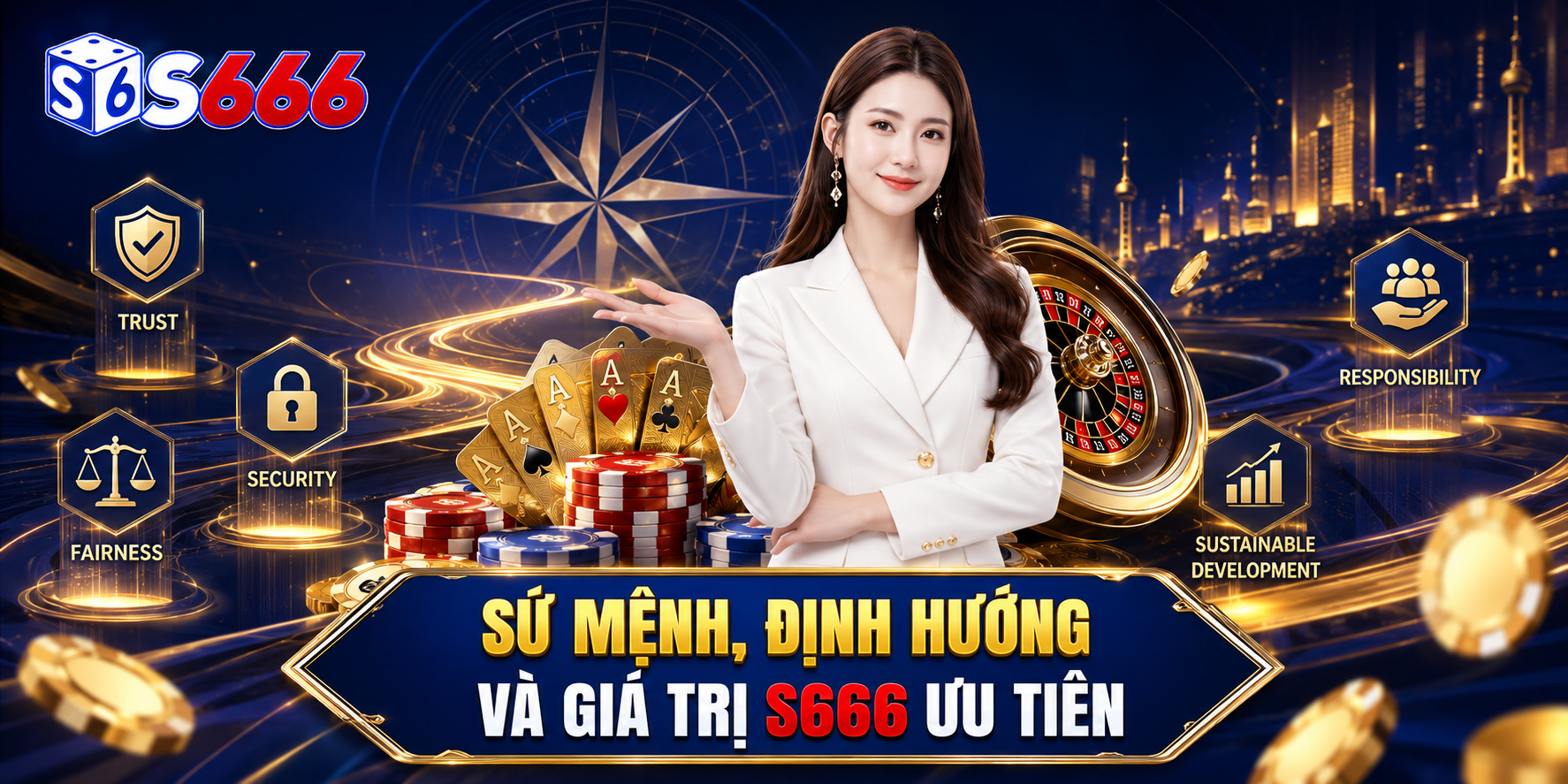Sứ mệnh, định hướng và những giá trị được S666 ưu tiên trong quá trình phát triển.